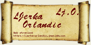 LJerka Orlandić vizit kartica